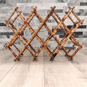 Vintage Bamboo Wine Rack